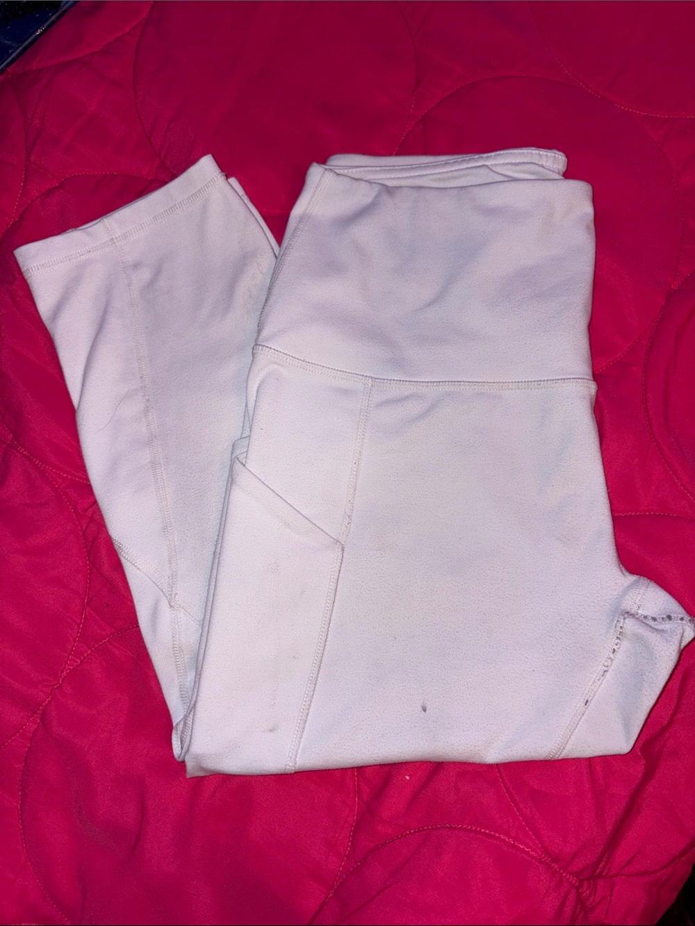 White High-Rise Active Leggings with Side Pocket ***READ BELOW***